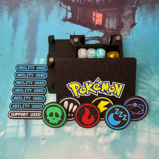 Pokémon Ability Tokens with Case
