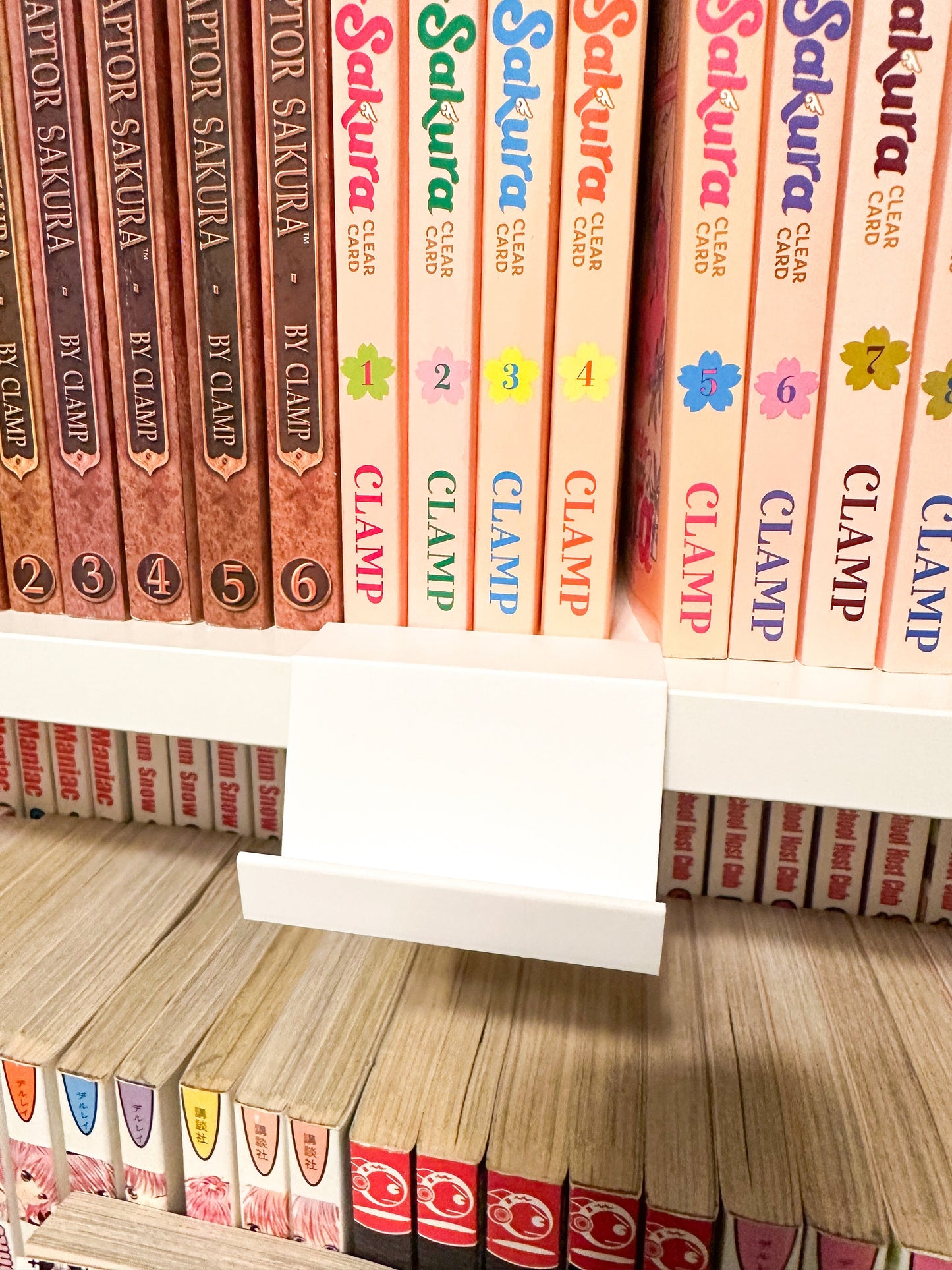 Manga Clip-on Shelf Display - Set of 3