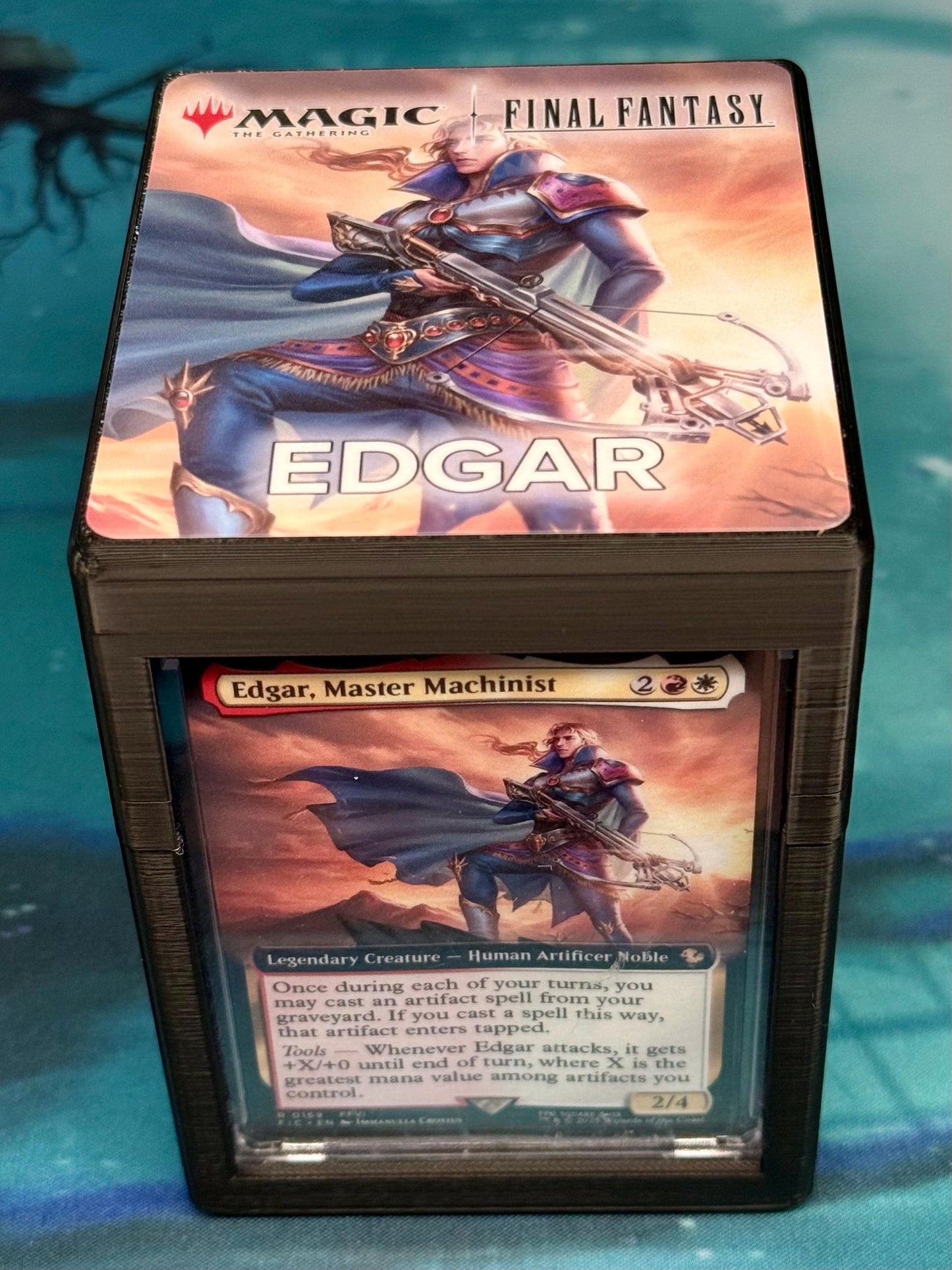 Magic the Gathering Deck Box - Final Fantasy - Edgar