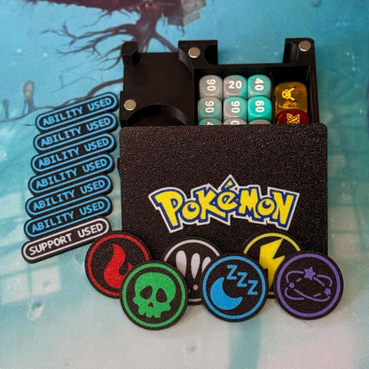 Pokémon Ability Tokens with Case